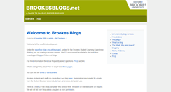 Desktop Screenshot of brookesblogs.net